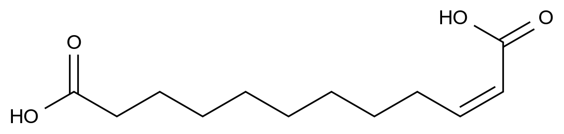  (Z)-Dodec-2-enedioic acid CAS 6556-35-0 结构式 Chemical Structure