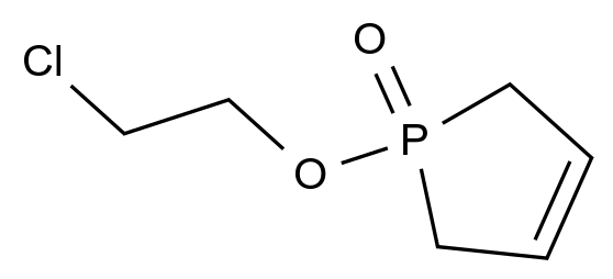  1-(2-Chloroethoxy)-2,5-dihydrophosphole 1-oxide CAS 697-43-8 结构式 Chemical Structure