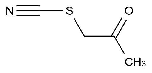  1-(Cyanosulfanyl)propan-2-one CAS 3029-48-9 结构式 Chemical Structure