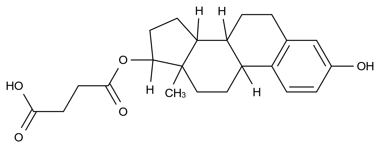 CAS No.:7698-93-3,1, 3, 5(10)-ESTRATRIEN-3, 17β-DIOL 17-HEMISUCCINATE
