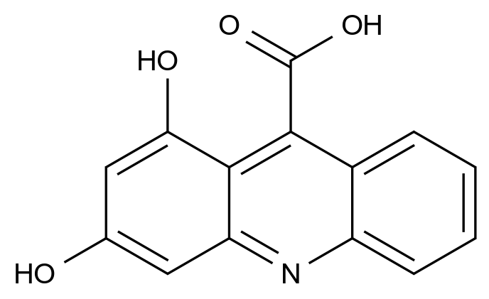 CAS No.:28332-99-2,1,3-Dihydroxyacridine-9-carboxylic acid