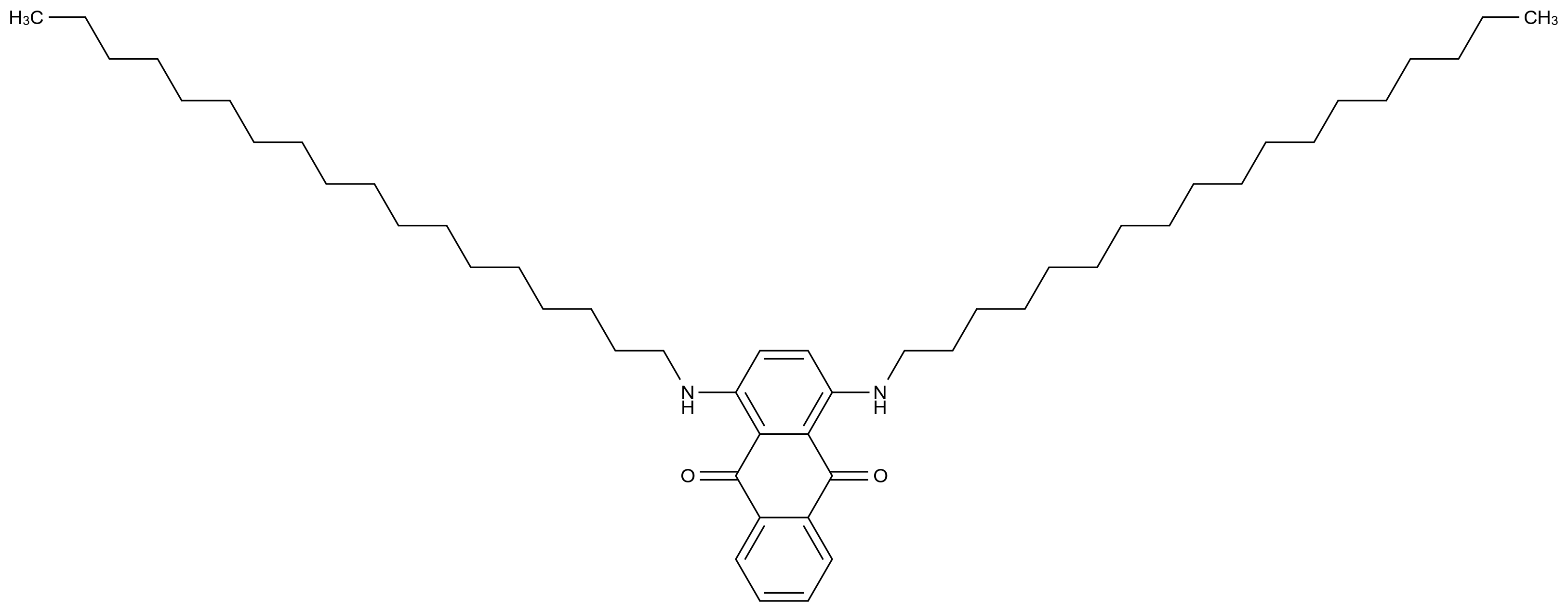  1,4-Bis(octadecylamino)anthracene-9,10-dione CAS 65177-52-8 结构式 Chemical Structure