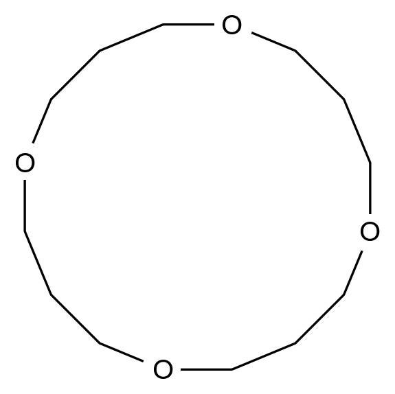 1,5,9,13-Tetraoxacyclohexadecane CAS 295-89-6 chemical structure