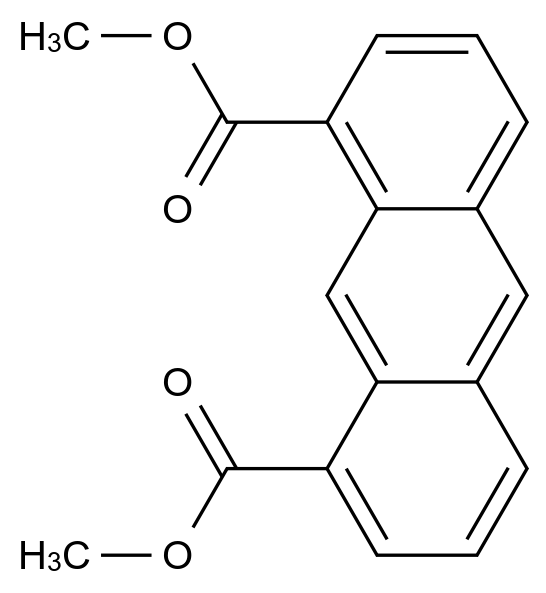  1,8-Anthracenedicarboxylic acid CAS 93655-34-6 结构式 Chemical Structure