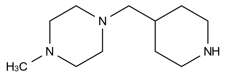 1-methyl-4-(piperidin-4-ylmethyl)piperazine CAS 735262-46-1 chemical structure