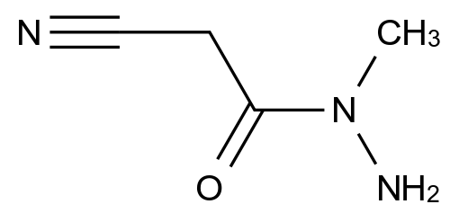  2-Cyano-N-methylacetohydrazide CAS 89124-87-8 结构式 Chemical Structure