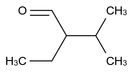 2-ethyl-3-methylbutanal CAS 26254-92-2 chemical structure