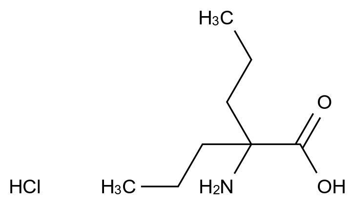 2-丙基-DL-正缬氨酸盐酸盐 2-Propyl-DL-norvaline Hydrochloride CAS 87113-22-2 结构式 Chemical Structure