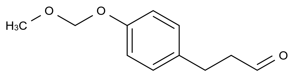  3-(4-(Methoxymethoxy)phenyl)propanal CAS 74882-16-9 结构式 Chemical Structure
