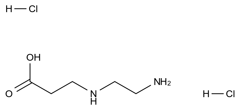  3-[(2-aminoethyl)amino]propanoic acid dihydrochloride CAS 40428-77-1 结构式 Chemical Structure
