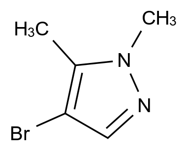 1,5-二甲基-4-溴吡唑 4-Bromo-1,5-dimethylpyrazole CAS 5775-86-0 结构式 Chemical Structure