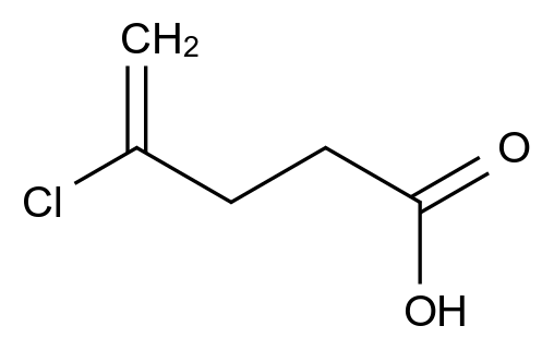  4-Chloropent-4-enoic acid CAS 58435-01-1 结构式 Chemical Structure