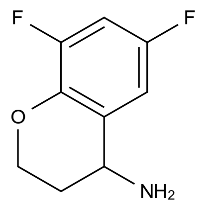  6,8-Difluorochroman-4-amine CAS 886762-80-7 结构式 Chemical Structure