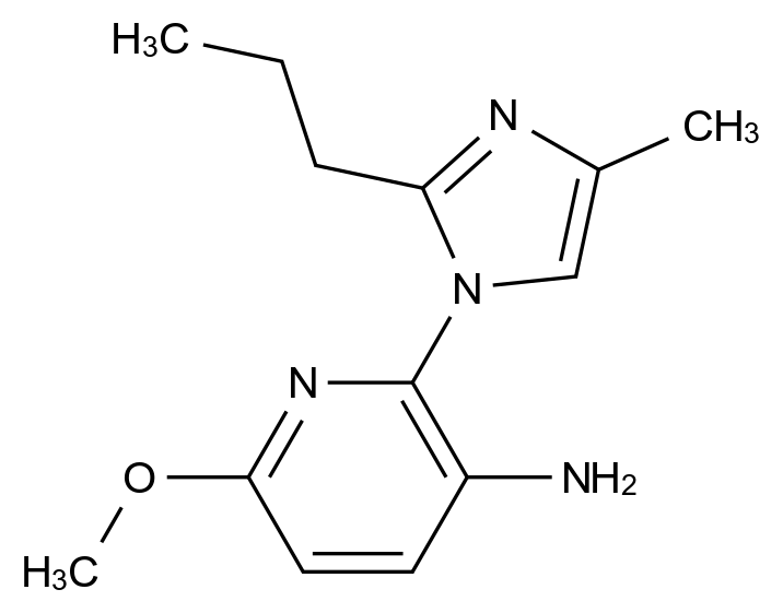 6-Methoxy-2-(4-methyl-2-propyl-1h-imidazol-1-yl)pyridin-3-amine CAS 285552-27-4 chemical structure