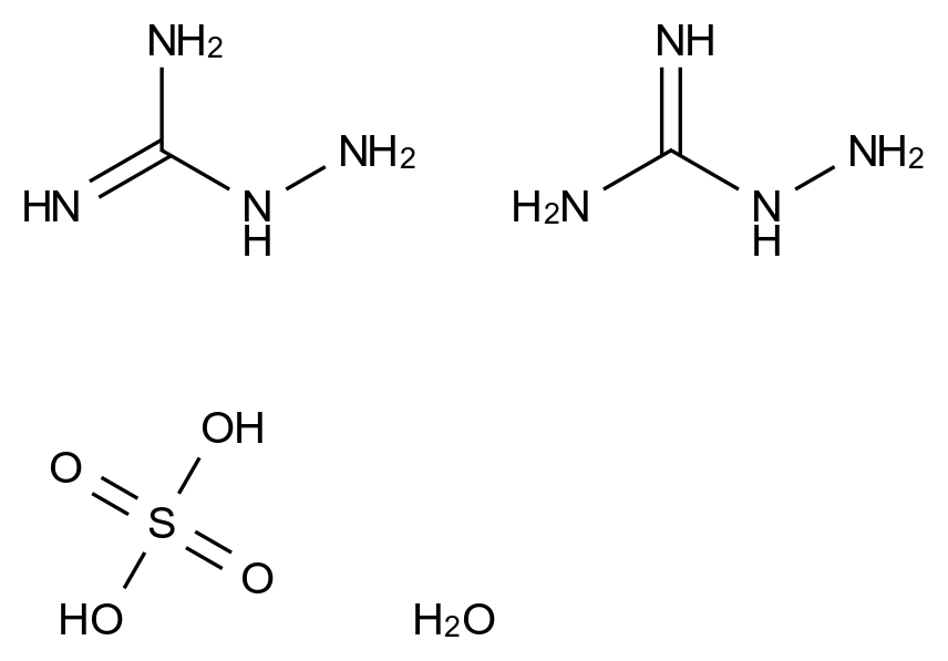 Aminoguanidine hemisulfate hydrate CAS 5959-63-7 chemical structure
