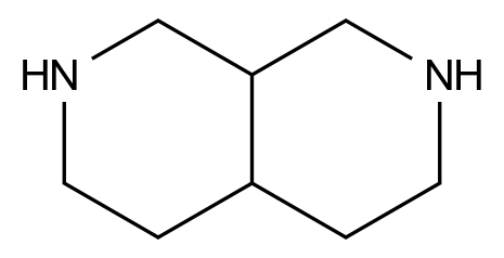  Decahydro-2,7-naphthyridine CAS 885270-20-2 结构式 Chemical Structure