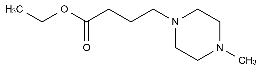 4-(4-甲基-1-哌嗪基)丁酸乙酯 Ethyl 4-(4-Methyl-1-piperazinyl)butanoate CAS 487008-51-5 结构式 Chemical Structure