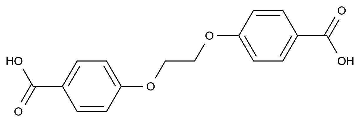  Ethylene Glycol Bis(4-carboxyphenyl) Ether CAS 3753-05-7 结构式 Chemical Structure