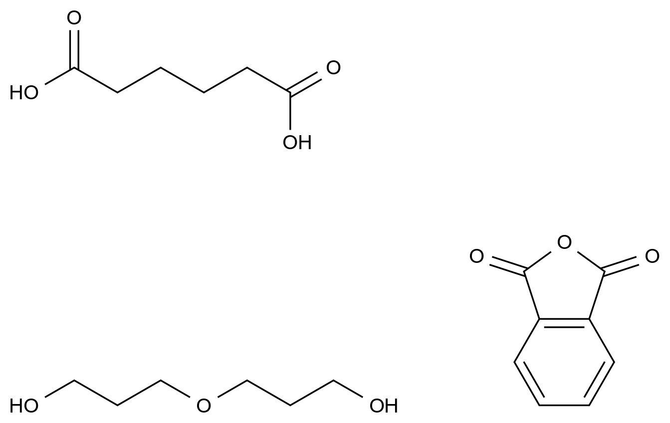 Hexanedioic acid, polymer with 1,3-isobenzofurandione and oxybis[propanol] CAS 9011-80-7 结构式 Chemical Structure