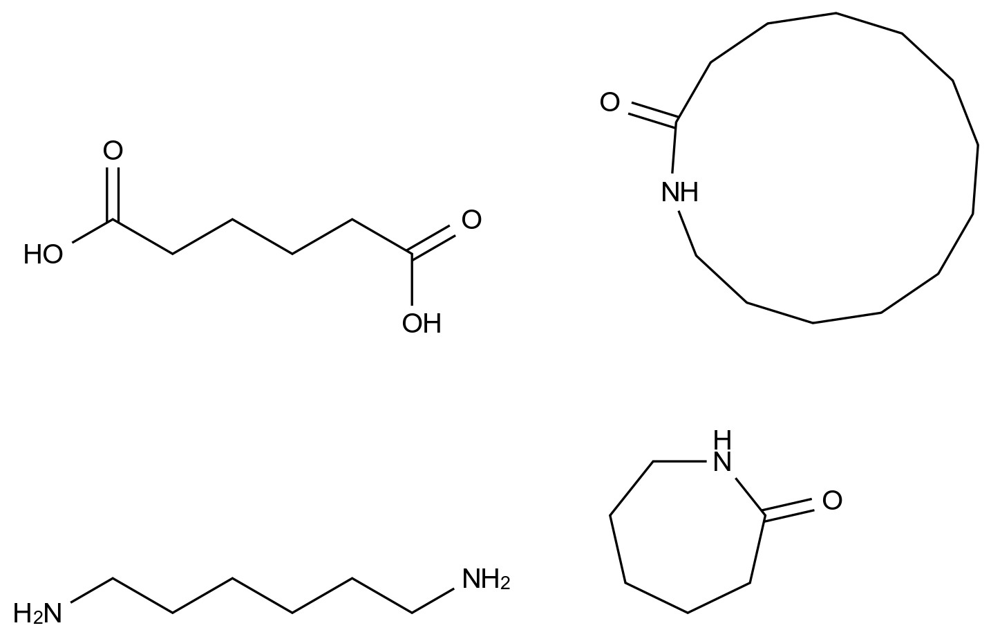  Hexanedioic acid, polymer with azacyclotridecan-2-one, hexahydro-2H-azepin-2-one and 1,6-hexanediamine CAS 26777-62-8 结构式 Chemical Structure