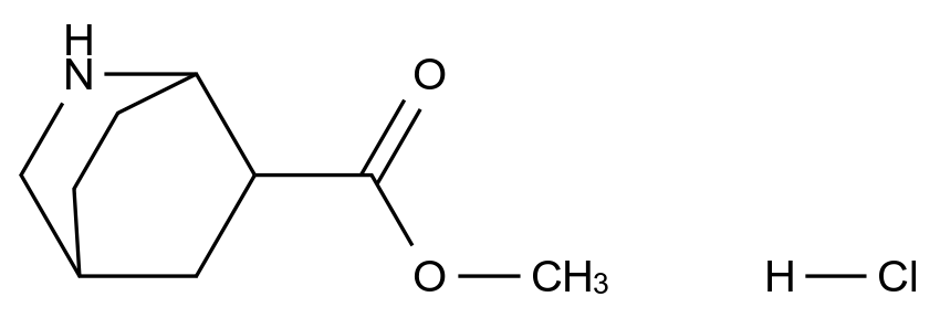  Methyl 2-azabicyclo[2.2.2]octane-6-carboxylate hydrochloride CAS 97791-59-8 结构式 Chemical Structure