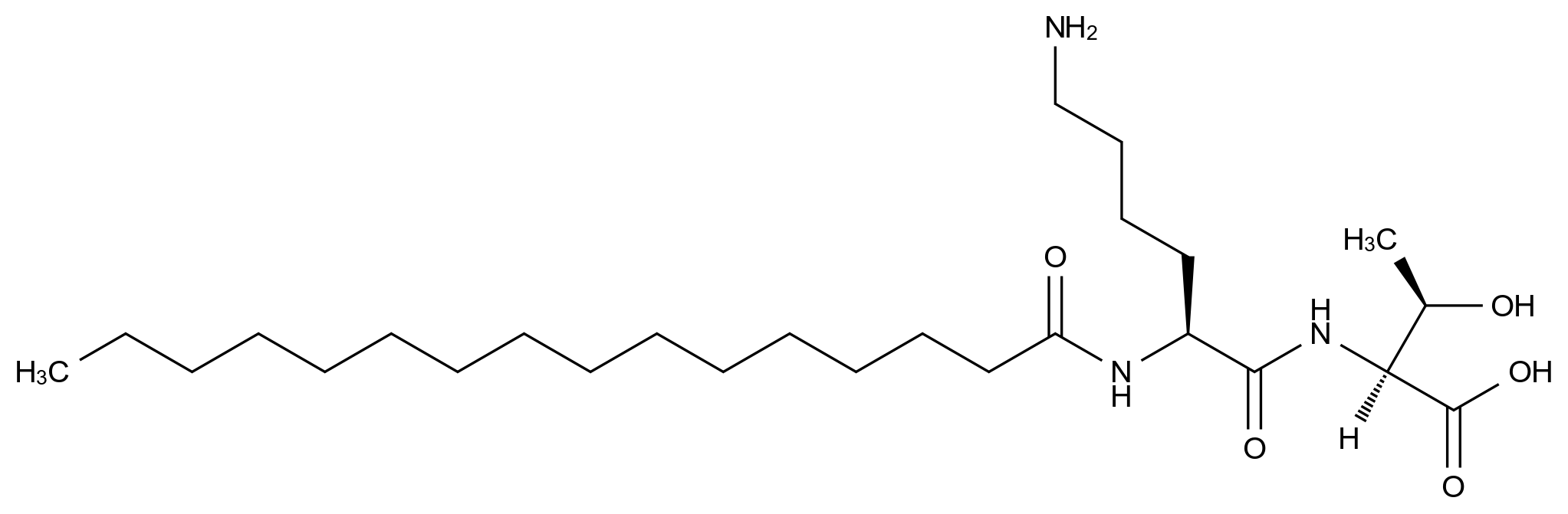 CAS No.:911813-90-6(free base),N2-(1-Oxohexadecyl)-L-lysyl-L-threonine HCl