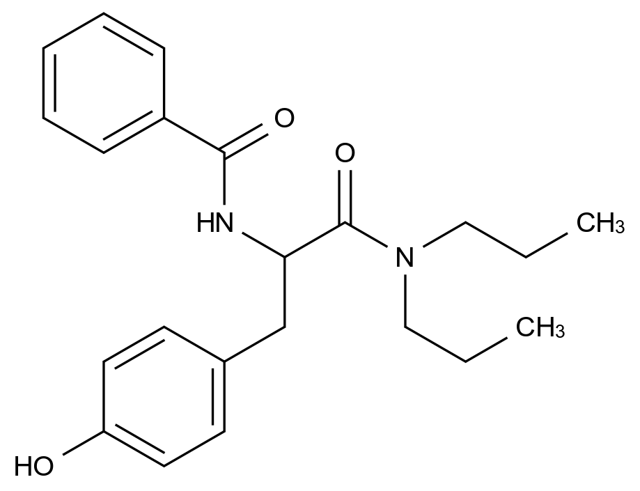 CAS No.:57227-09-5,N-Benzoyl-DL-tyrosyl-N,N-dipropylamide