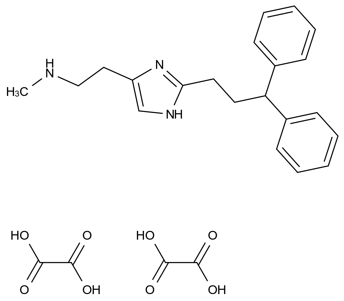  N-Methylhistaprodifen Dioxalate Salt CAS 270079-48-6 结构式 Chemical Structure