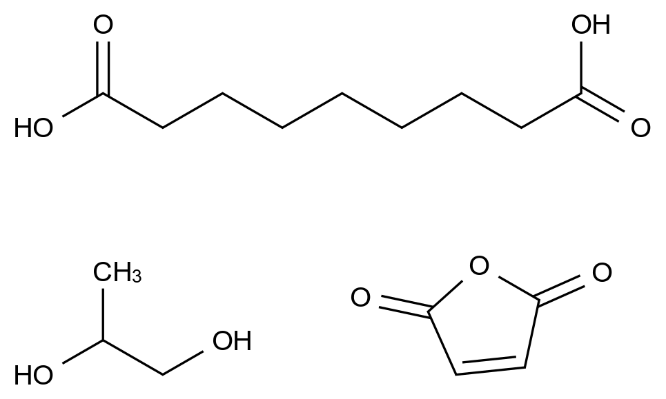  Nonanedioic acid, polymer with 2,5-furandione and 1,2-propanediol CAS 57350-72-8 结构式 Chemical Structure