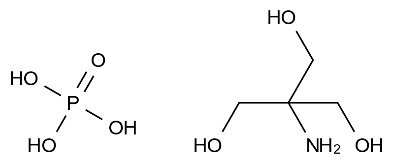 Trizma<SUP>®</SUP> 磷酸盐 一元 (2-Hydroxy-1,1-bis(hydroxymethyl)ethyl)ammonium dihydrogen phosphate
1,3-dihydroxy-2-(hydroxymethyl)propan-2-aminium dihydrogen phosphate
2-amino-2-(hydroxymethyl)propane-1,3-diol phosphate
6992-39-8
CHEBI:67098
mono(tris[hydroxymethyl]aminomethane) phosphate
tris phosphate CAS 6992-39-8 结构式 Chemical Structure