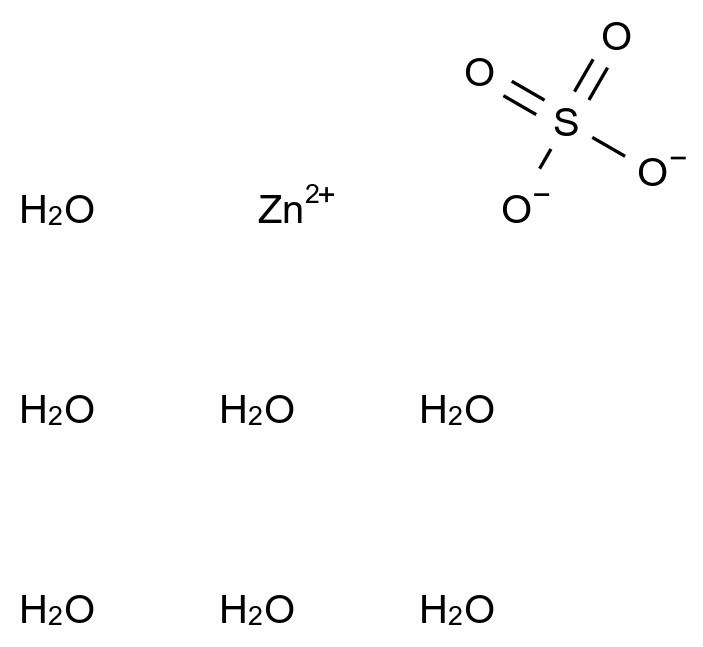 N57JI2K7WP
7446-20-0
Zinc sulfate
Zinc sulfate [JAN]
VasoClear A
Zincfrin
Sulfuric acid, zinc salt (1:1), heptahydrate
Zinc sulfate heptahydrate
Zinc sulfate heptahydrate (1:1:7)
CCRIS 5563
Verazinc
White vitriol (heptahydrate)
Zinc sulfate (1:1) heptahydrate
Zinc sulfate (ZnSO4) heptahydrate
Zinc vitriol (heptahydrate)
UNII-N57JI2K7WP
Sulfato de zinc CAS 7446-20-0 chemical structure