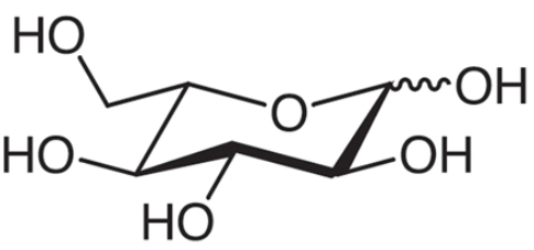 L-(-)-葡萄糖 L-(-)-Glucose CAS 921-60-8 结构式 Chemical Structure