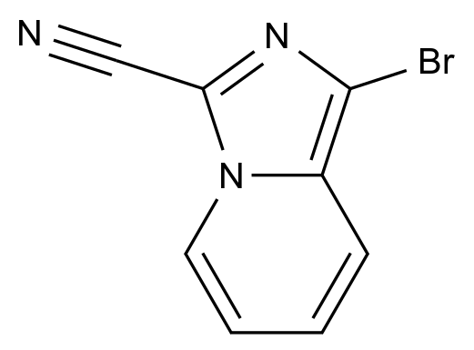 1-Bromoimidazo[1,5-a]pyridine-3-carbonitrile CAS 1894844-46-2 结构式 Chemical Structure