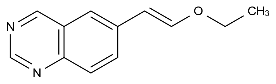  (E)-6-(2-Ethoxyvinyl)quinazoline CAS 1956426-57-5 结构式 Chemical Structure