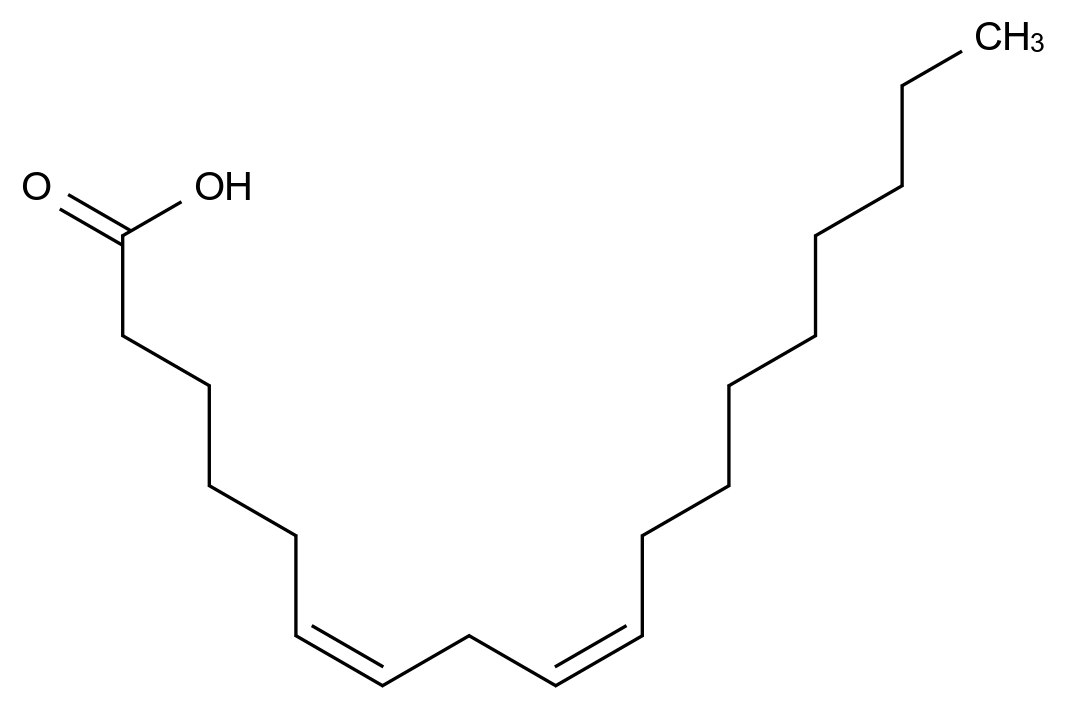 (6Z,9Z)-十八碳-6,9-二烯酸 (6Z,9Z)-Octadeca-6,9-dienoic acid CAS 28290-77-9 结构式 Chemical Structure