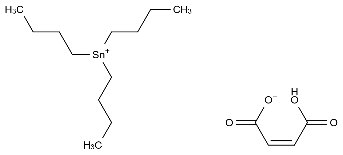 三丁基锡丁烯二酸 (E)-4-Oxo-4-((tributylstannyl)oxy)but-2-enoic acid CAS 4027-18-3 结构式 Chemical Structure