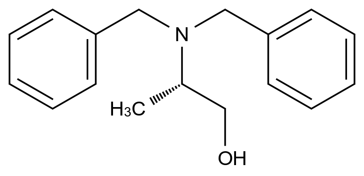  (S)-2-(dibenzylamino)propan-1-ol CAS 60479-65-4 结构式 Chemical Structure