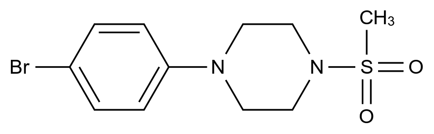  1-(4-Bromophenyl)-4-(methylsulfonyl)piperazine CAS 357647-98-4 结构式 Chemical Structure