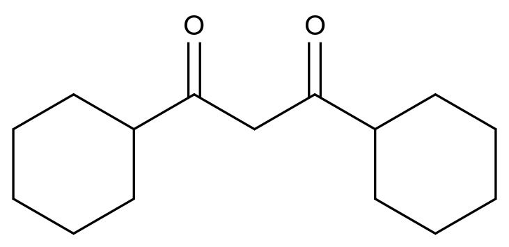 1,3-Dicyclohexylpropane-1,3-dione CAS 55846-67-8 chemical structure