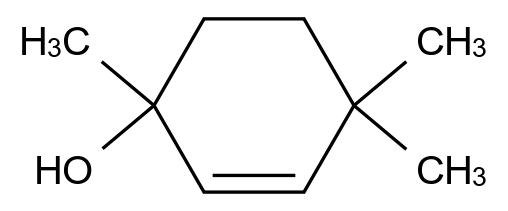  1,4,4-Trimethylcyclohex-2-en-1-ol CAS 60934-84-1 结构式 Chemical Structure