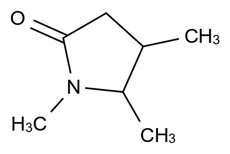 1,4,5-Trimethylpyrrolidin-2-one CAS 207000-29-1 结构式 Chemical Structure