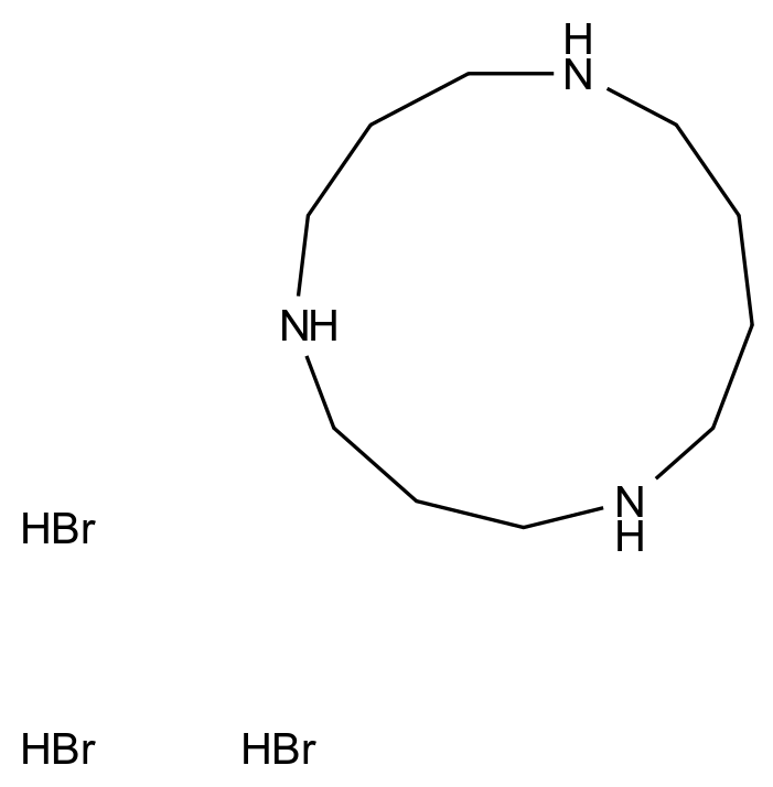1,5,9-三氮环三癸烷三溴酸盐 1,5,9-Triazacyclotridecane trihydrobromide CAS 74676-52-1 结构式 Chemical Structure