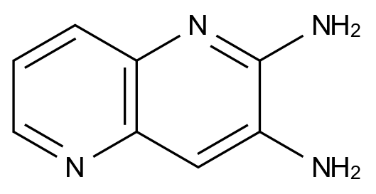  1,5-Naphthyridine-2,3-diamine CAS 50786-31-7 结构式 Chemical Structure
