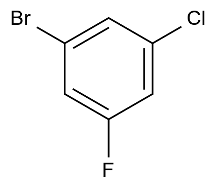 1-溴-3-氯-5-氟苯 1-Bromo-3-chloro-5-fluorobenzene CAS 33863-76-2 结构式 Chemical Structure