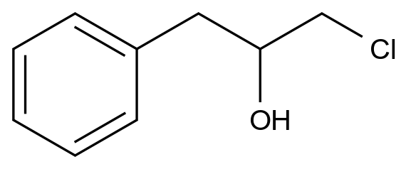  1-Chloro-3-phenylpropan-2-ol CAS 5396-65-6 结构式 Chemical Structure