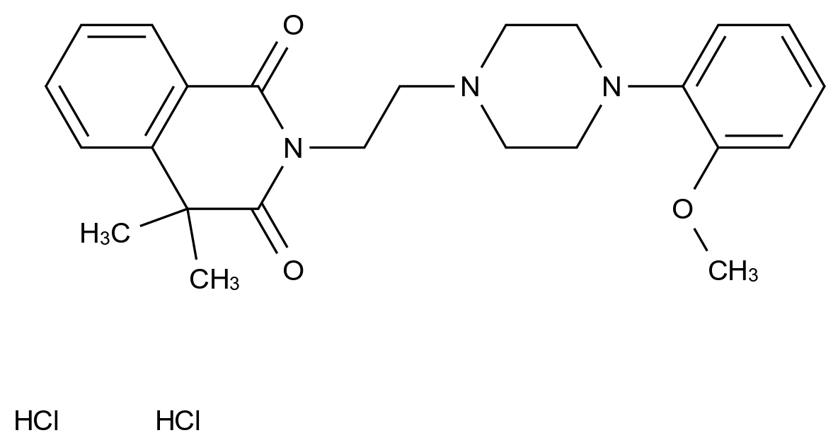 CAS No.:55974-42-0,2-(2-(4-(2-甲氧基苯基)哌嗪-1-基)乙基)-4,4-二甲基异喹啉-1,3(2H,4H)-二酮二盐酸盐
