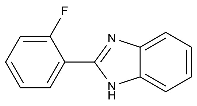  2-(2-Fluorophenyl)-1h-1,3-benzodiazole CAS 321-51-7 结构式 Chemical Structure