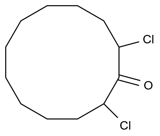  2,12-Dichlorocyclododecan-1-one CAS 858830-26-9 结构式 Chemical Structure