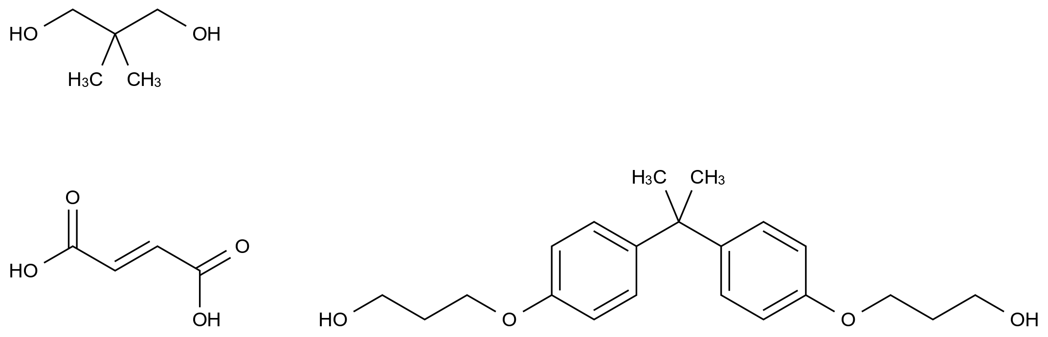  2-Butenedioic acid (2E)-, polymer with 2,2-dimethyl-1,3-propanediol and .alpha.,.alpha.'-[(1-methylethylidene)di-4,1-phenylene]bis[.omega.-hydroxypoly[oxy(methyl-1,2-ethanediyl)]] CAS 39382-27-9 结构式 Chemical Structure