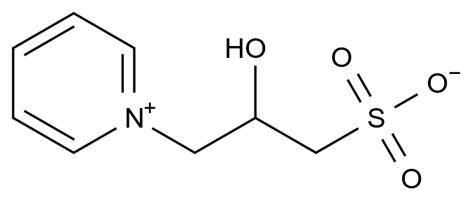 2-Hydroxy-3-(pyridin-1-ium-1-yl)propane-1-sulfonate CAS 3918-73-8 结构式 Chemical Structure